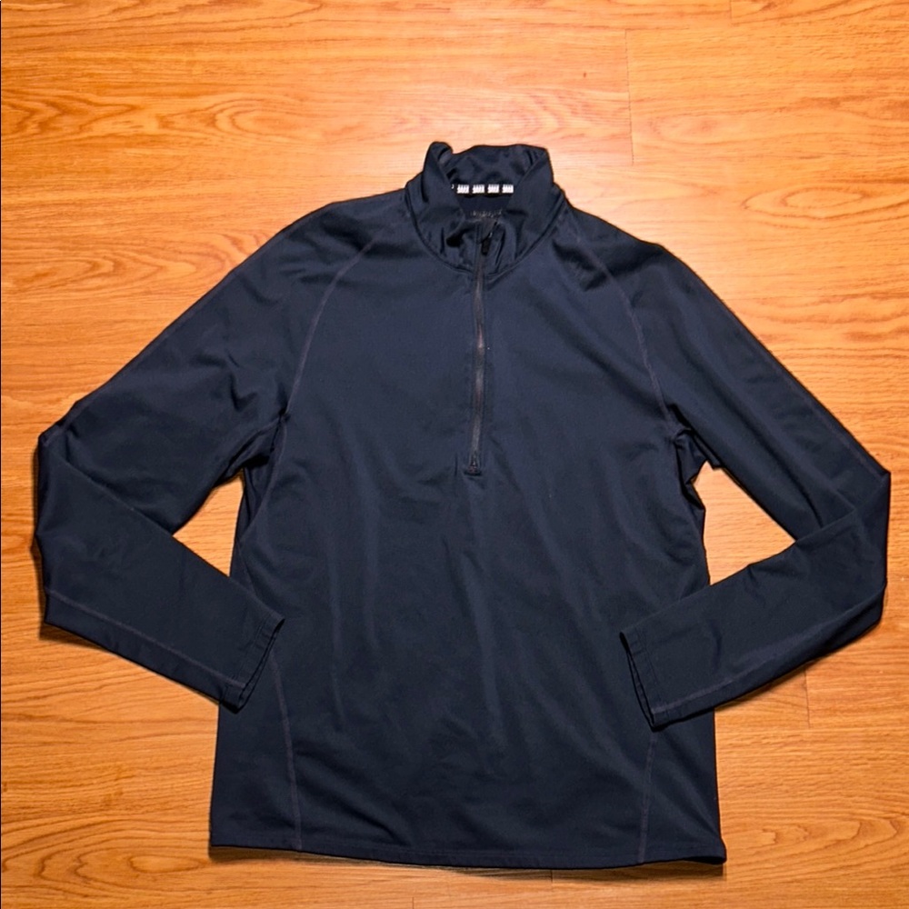 Black Quarter-Zip Pullover
